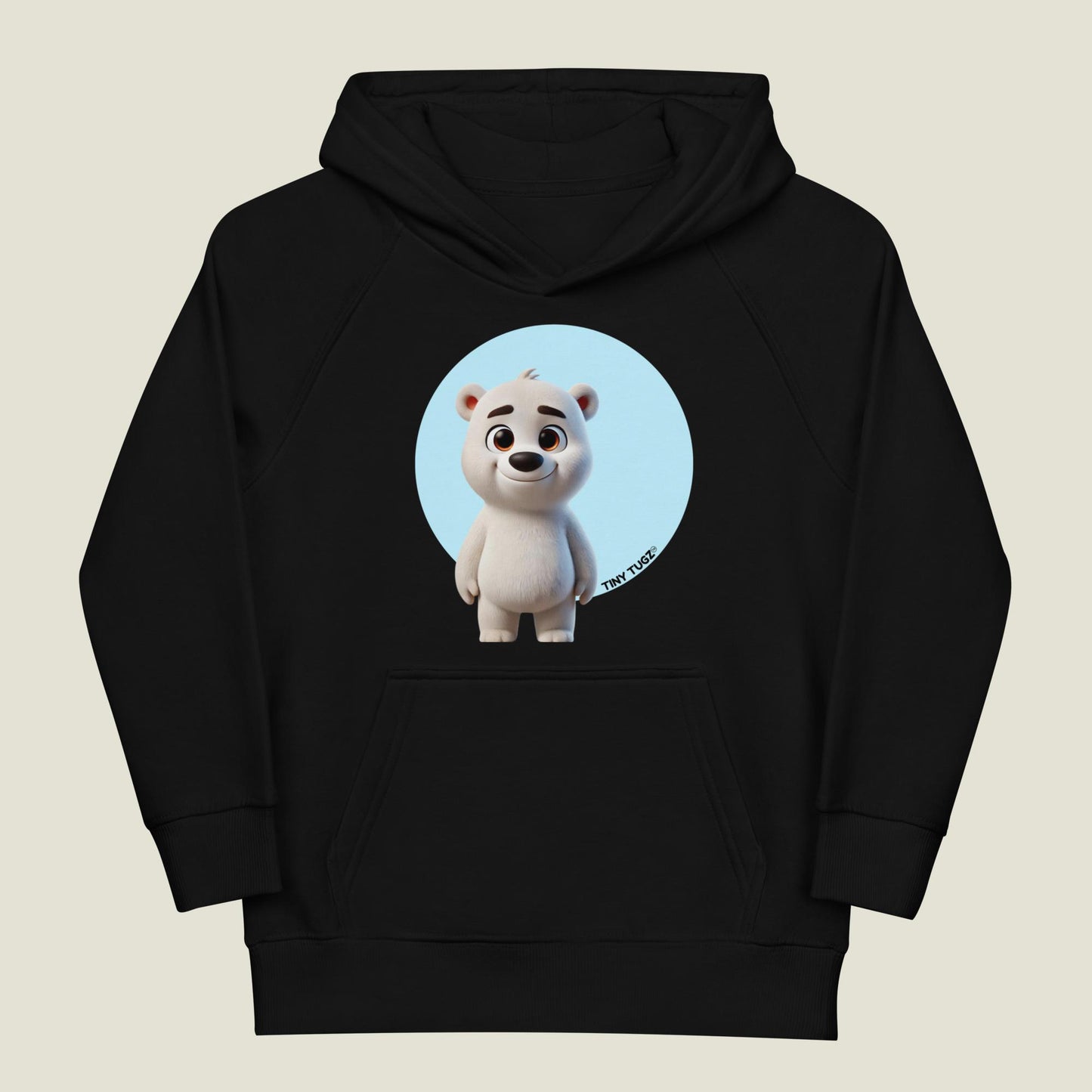 Arctic Polar Bear Kids Organic Cotton Hoodie