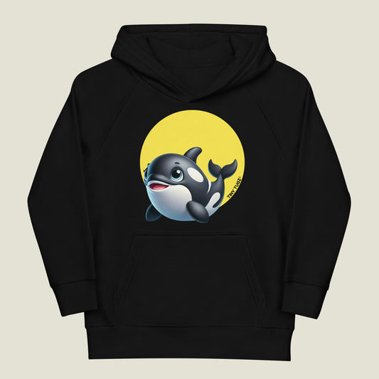 Ocean-Wild Killer Whale Kids Organic Cotton Hoodie