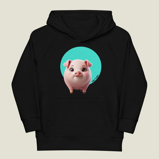 Oink-Tastic Pig Kids Organic Cotton Hoodie