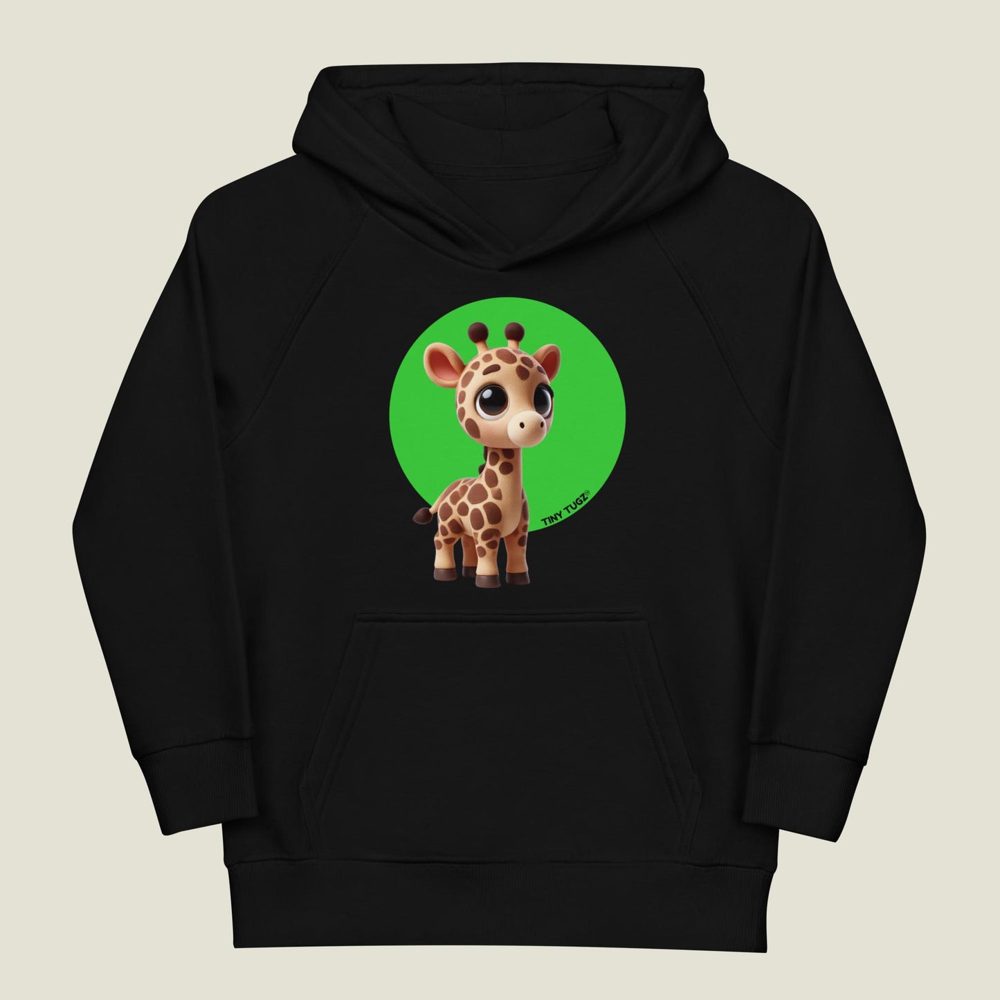 Sky-High Giraffe Kids Organic Cotton Hoodie