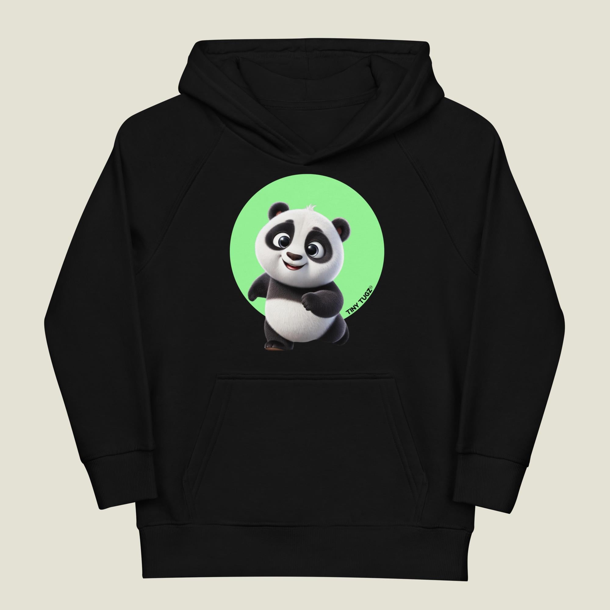 Big Hugs Giant Panda Kids Organic Cotton Hoodie Tiny Tugz