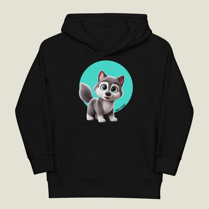 Howl-Strong Wolf Kids Organic Cotton Hoodie