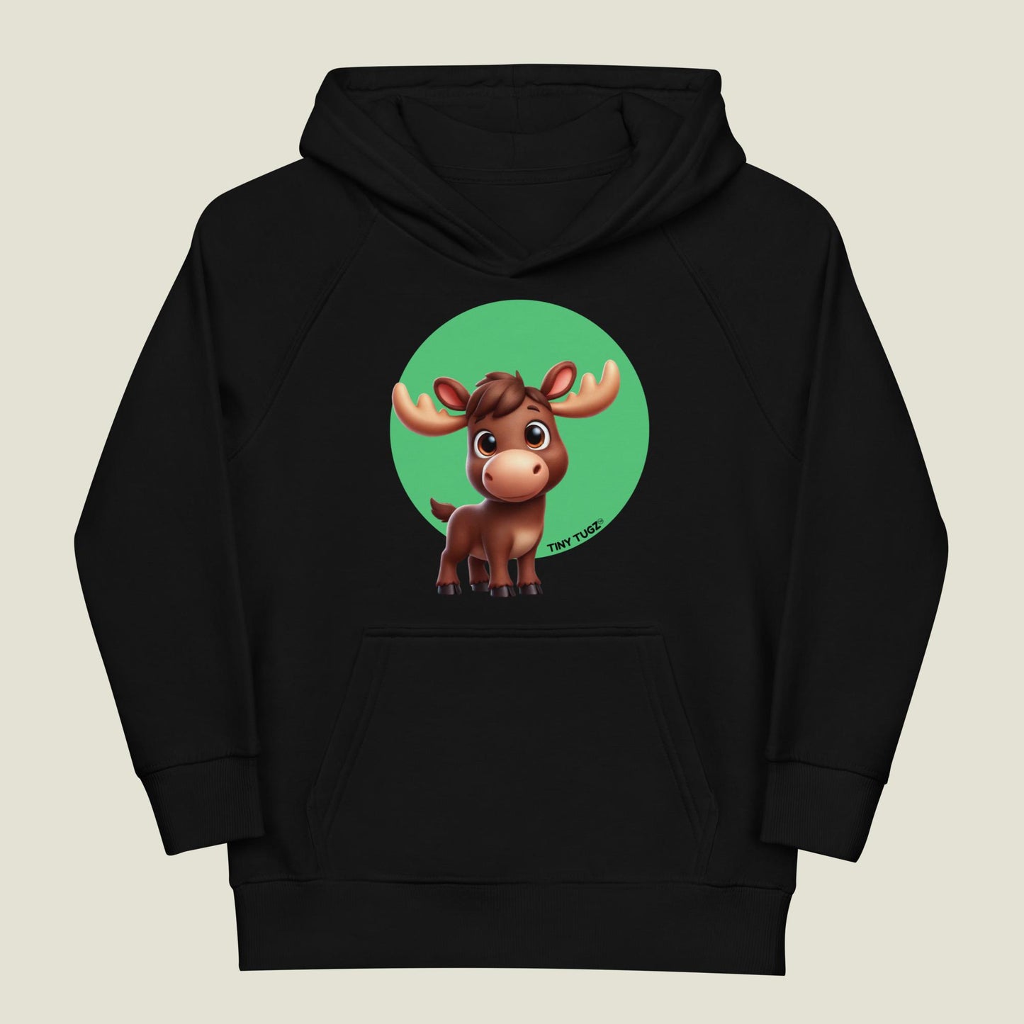 Wild-and-Free Moose Kids Organic Cotton Hoodie