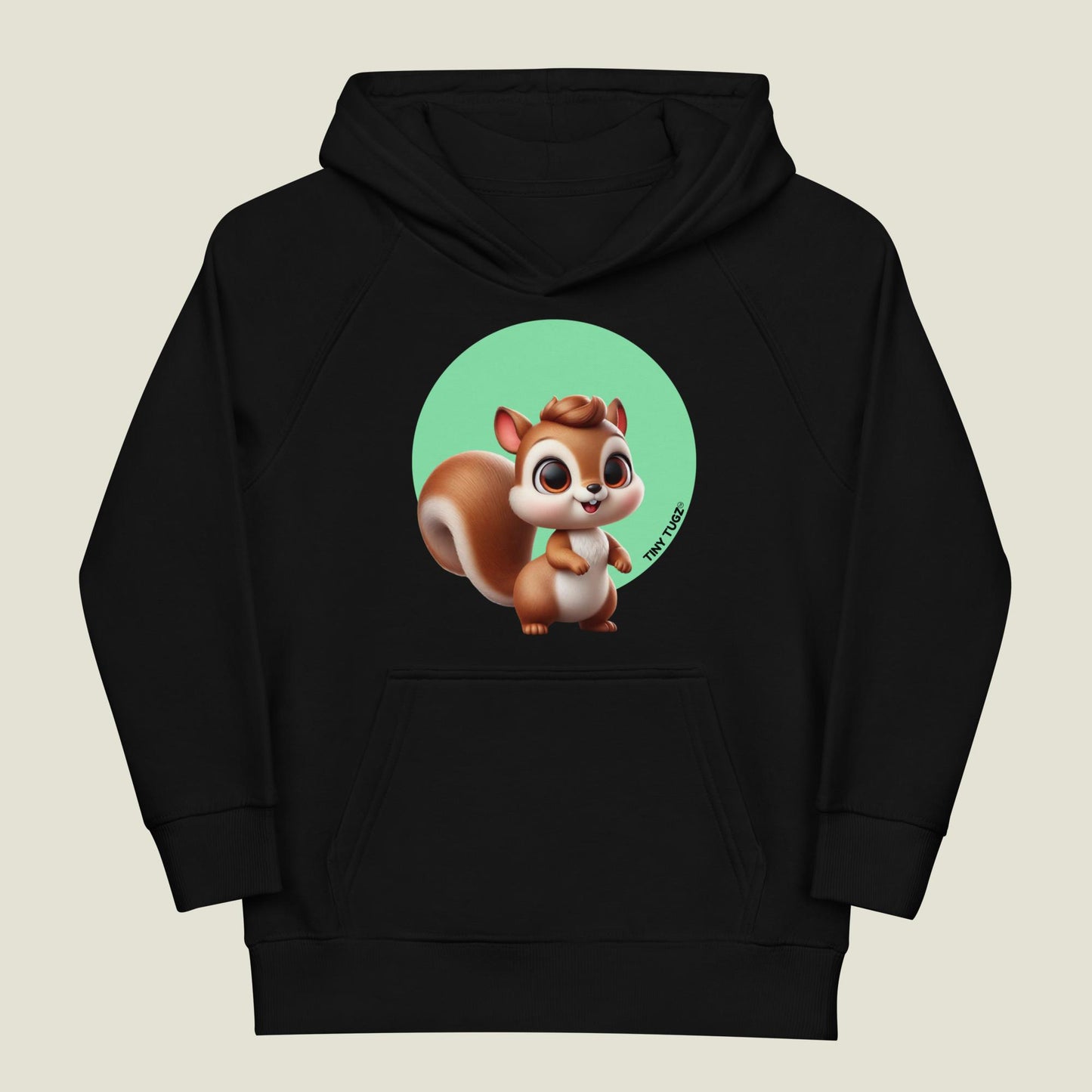 Nutty-Adventurer Squirrel Kids Organic Cotton Hoodie