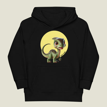 Long-Crest Parasaurolophus Kids Organic Cotton Hoodie