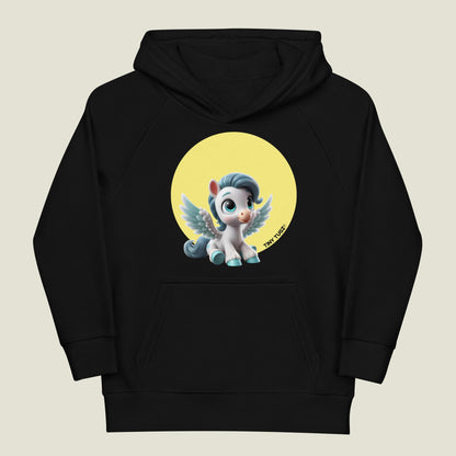 Winged-Wonder Pegasus Kids Organic Cotton Hoodie