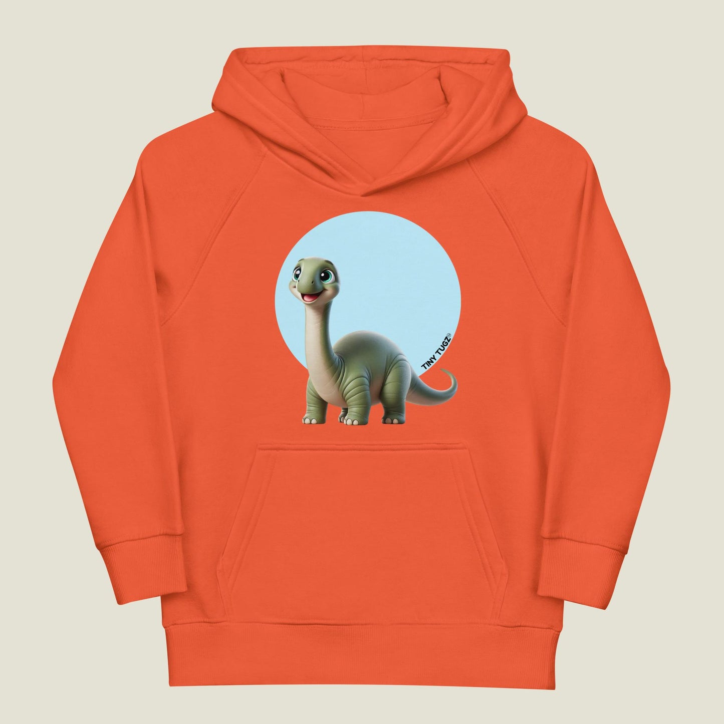 Sky-High Brachiosaurus Kids Organic Cotton Hoodie