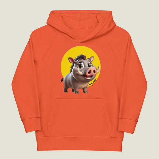 Wild-Tusk Warthog Kids Organic Cotton Hoodie