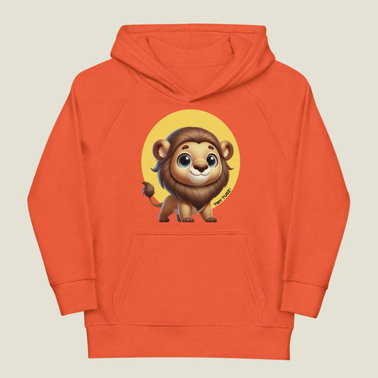 King-of-the-Jungle Lion Kids Organic Cotton Hoodie