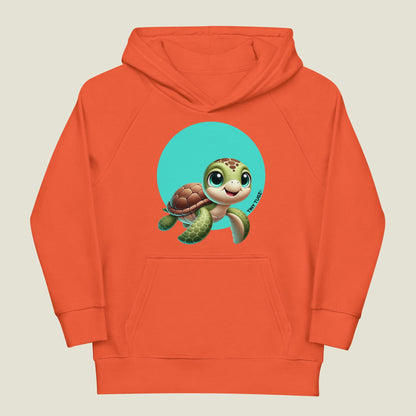 Shell-Tastic Turtle Kids Organic Cotton Hoodie