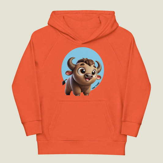 Stampede-Ready Buffalo Kids Organic Cotton Hoodie