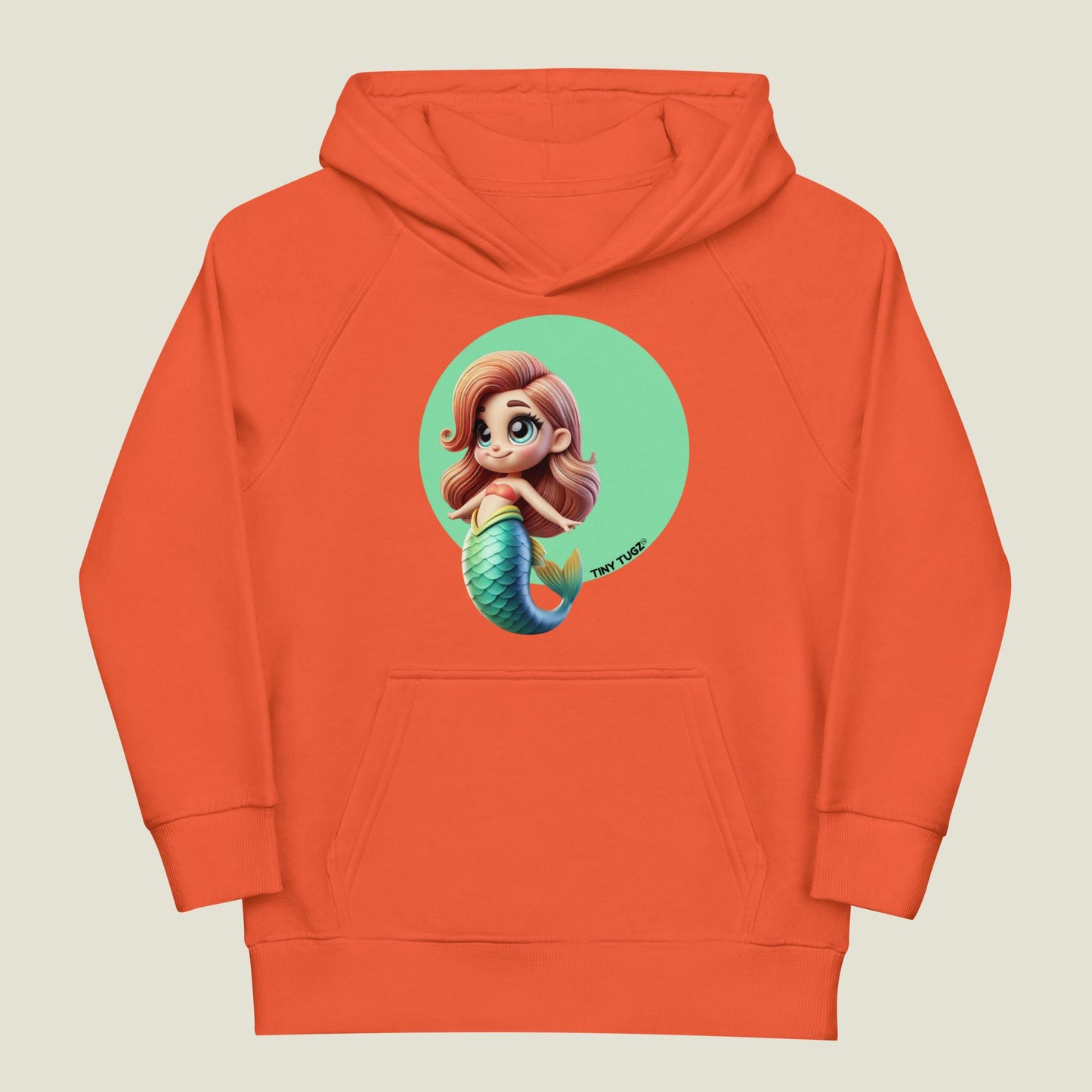 Sea-Sparkle Mermaid Kids Organic Cotton Hoodie