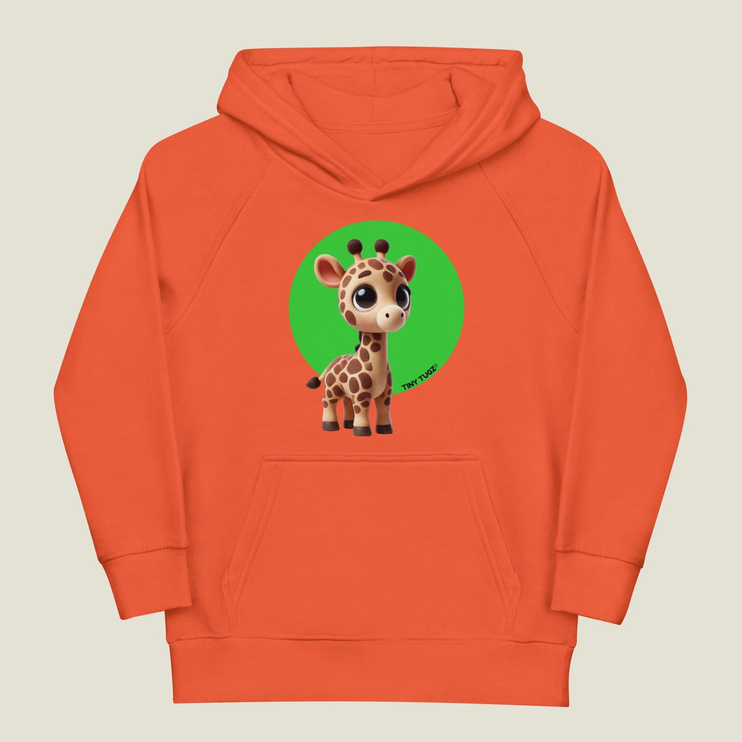 Sky-High Giraffe Kids Organic Cotton Hoodie