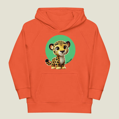 Silent-Stalker Jaguar Kids Organic Cotton Hoodie