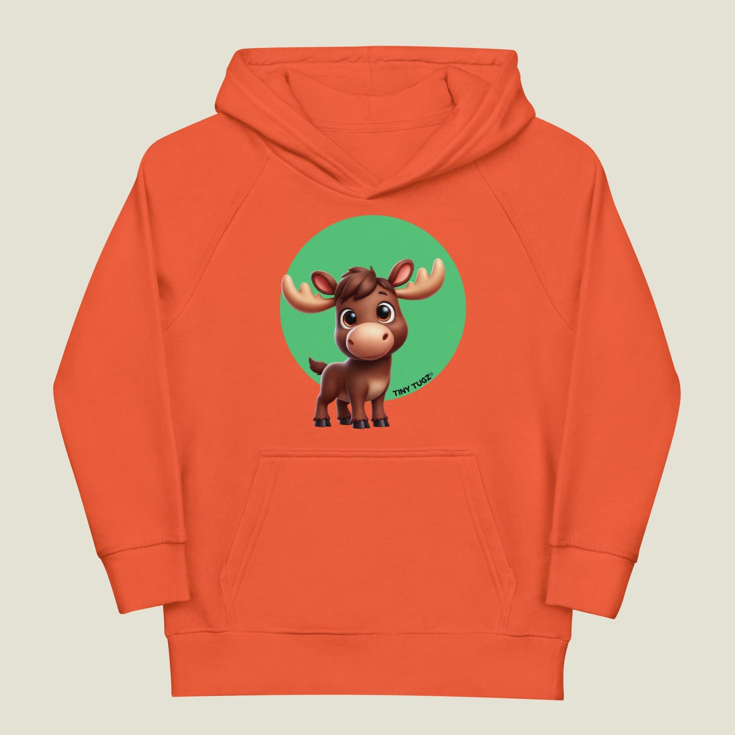 Wild-and-Free Moose Kids Organic Cotton Hoodie