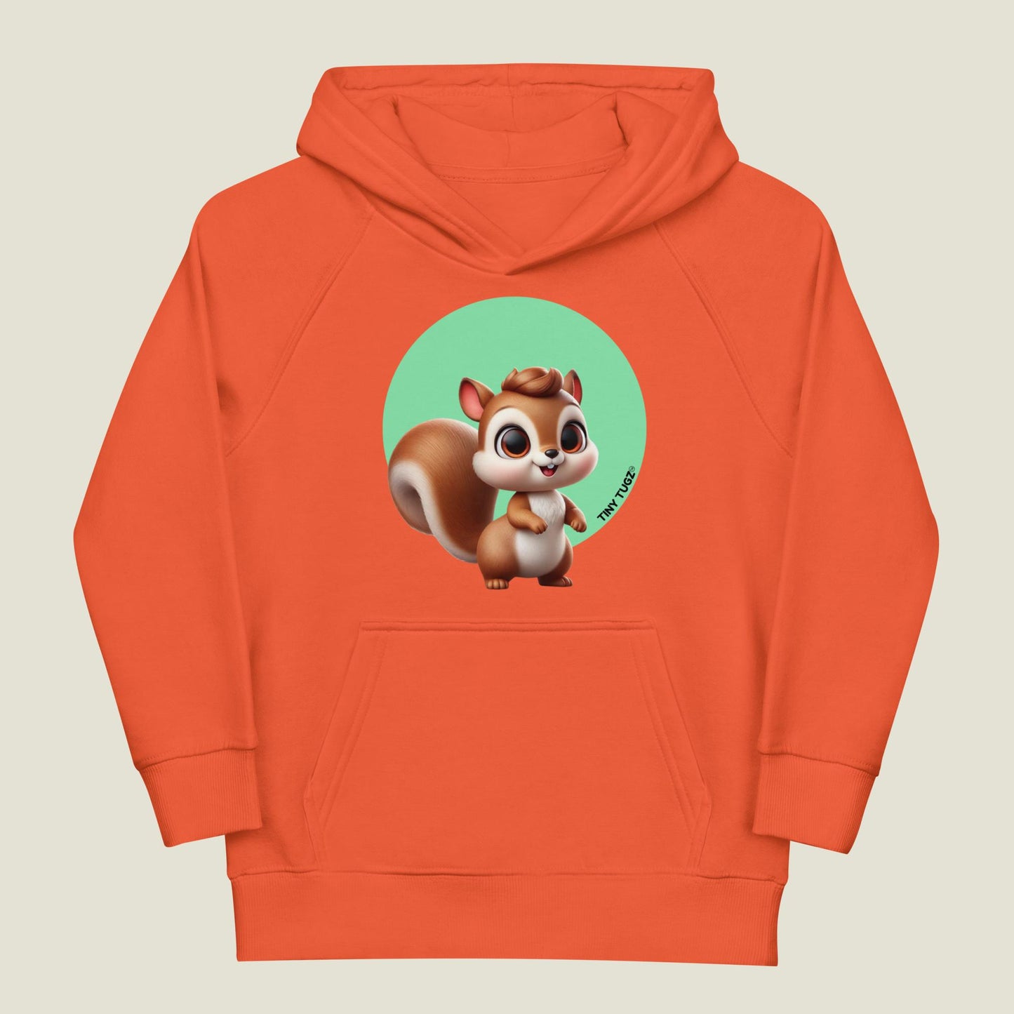 Nutty-Adventurer Squirrel Kids Organic Cotton Hoodie