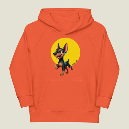 Fearless-Spirit Dobermann Kids Organic Cotton Hoodie