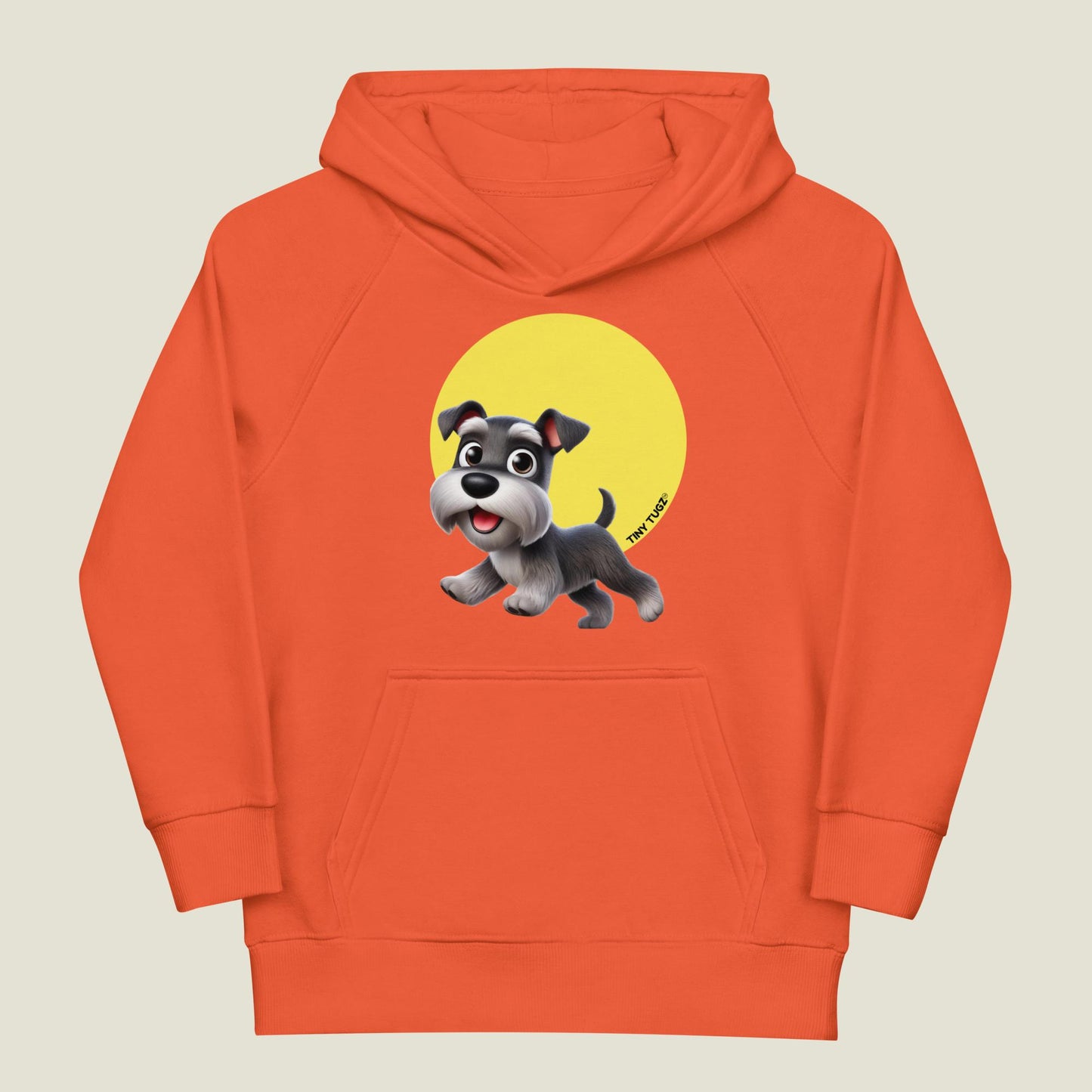 Big-Personality Miniature Schnauzer Kids Organic Cotton hoodie