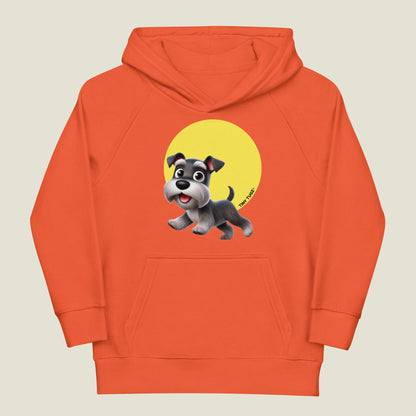 Big-Personality Miniature Schnauzer Kids Organic Cotton hoodie