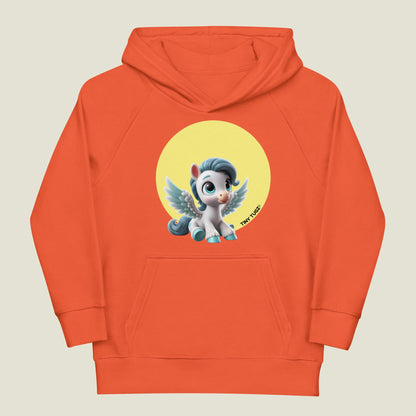 Winged-Wonder Pegasus Kids Organic Cotton Hoodie