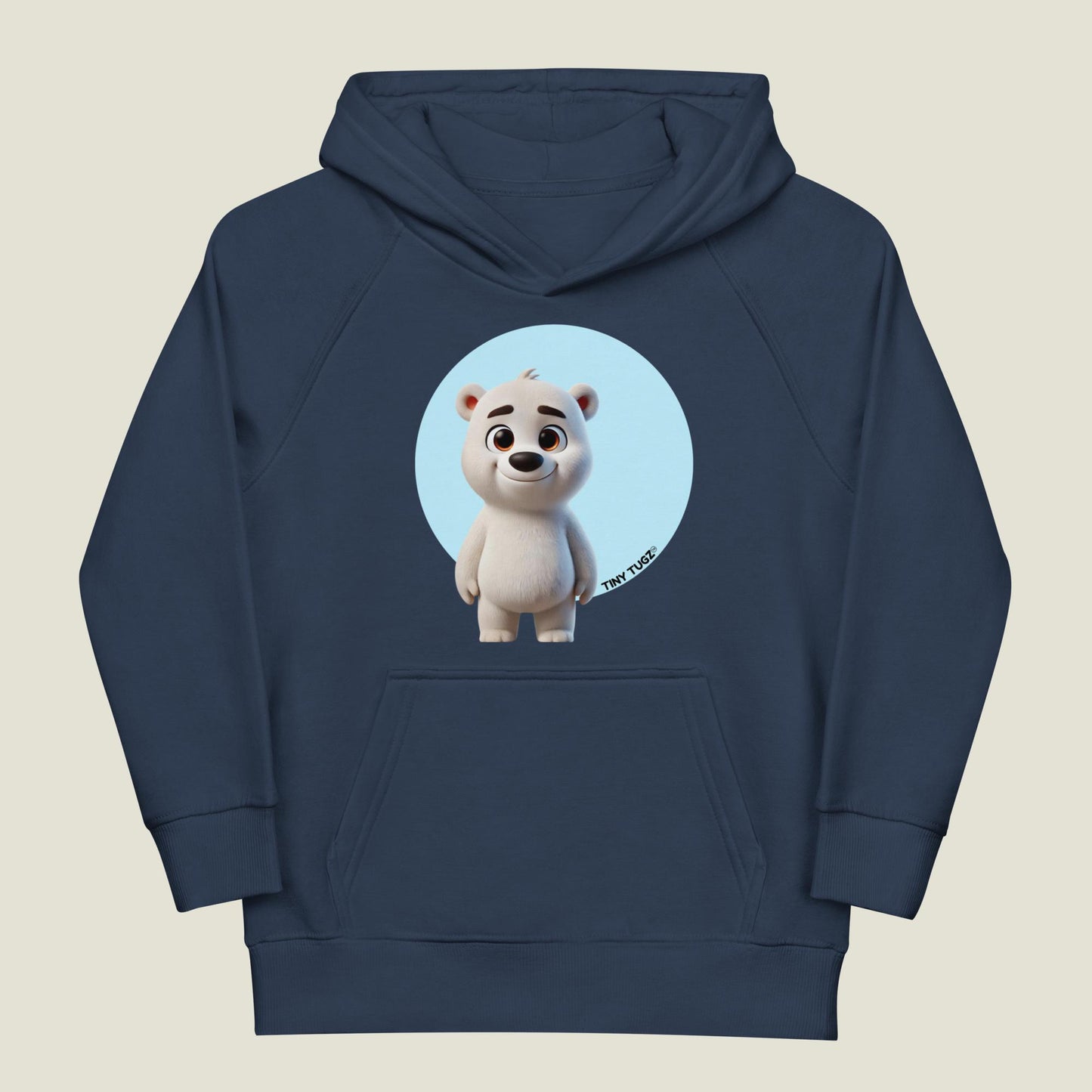 Arctic Polar Bear Kids Organic Cotton Hoodie