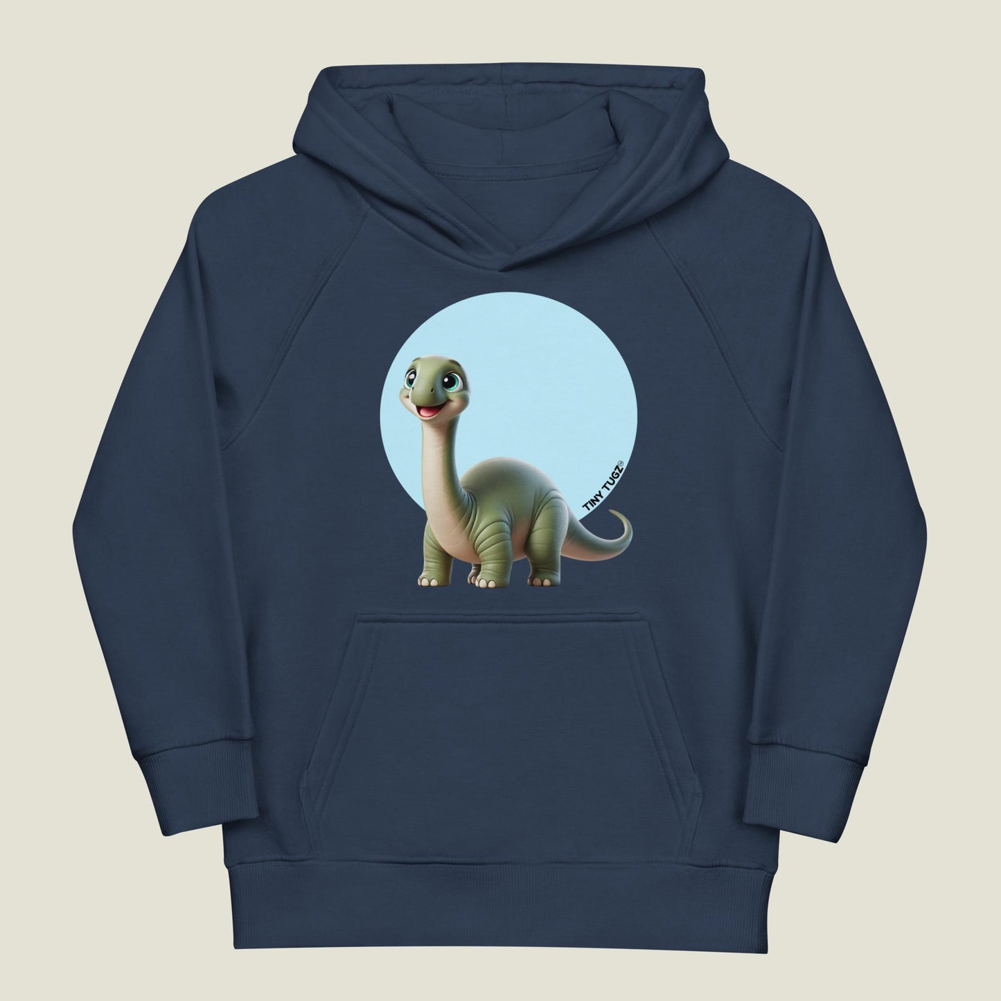 Sky-High Brachiosaurus Kids Organic Cotton Hoodie