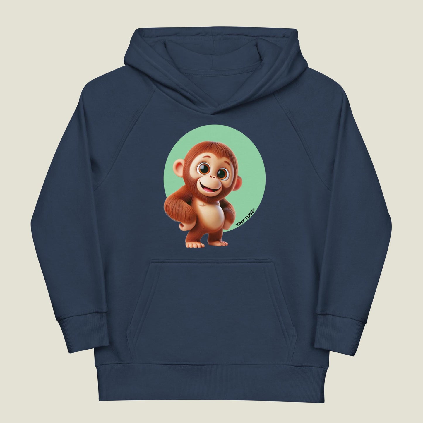 Swing-Ready Orangutan Kids Organic Cotton Hoodie