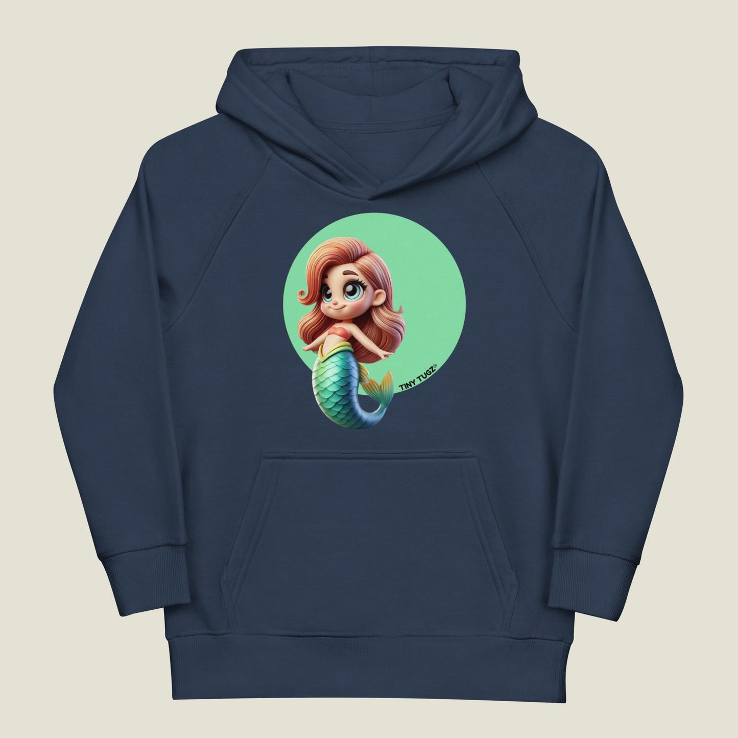 Sea-Sparkle Mermaid Kids Organic Cotton Hoodie