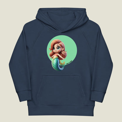 Sea-Sparkle Mermaid Kids Organic Cotton Hoodie