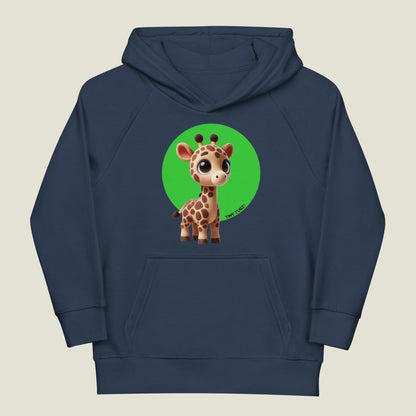 Sky-High Giraffe Kids Organic Cotton Hoodie