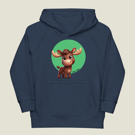 Wild-and-Free Moose Kids Organic Cotton Hoodie