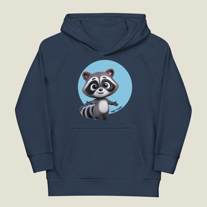 Mischief-Maker Raccoon Kids Organic Cotton Hoodie