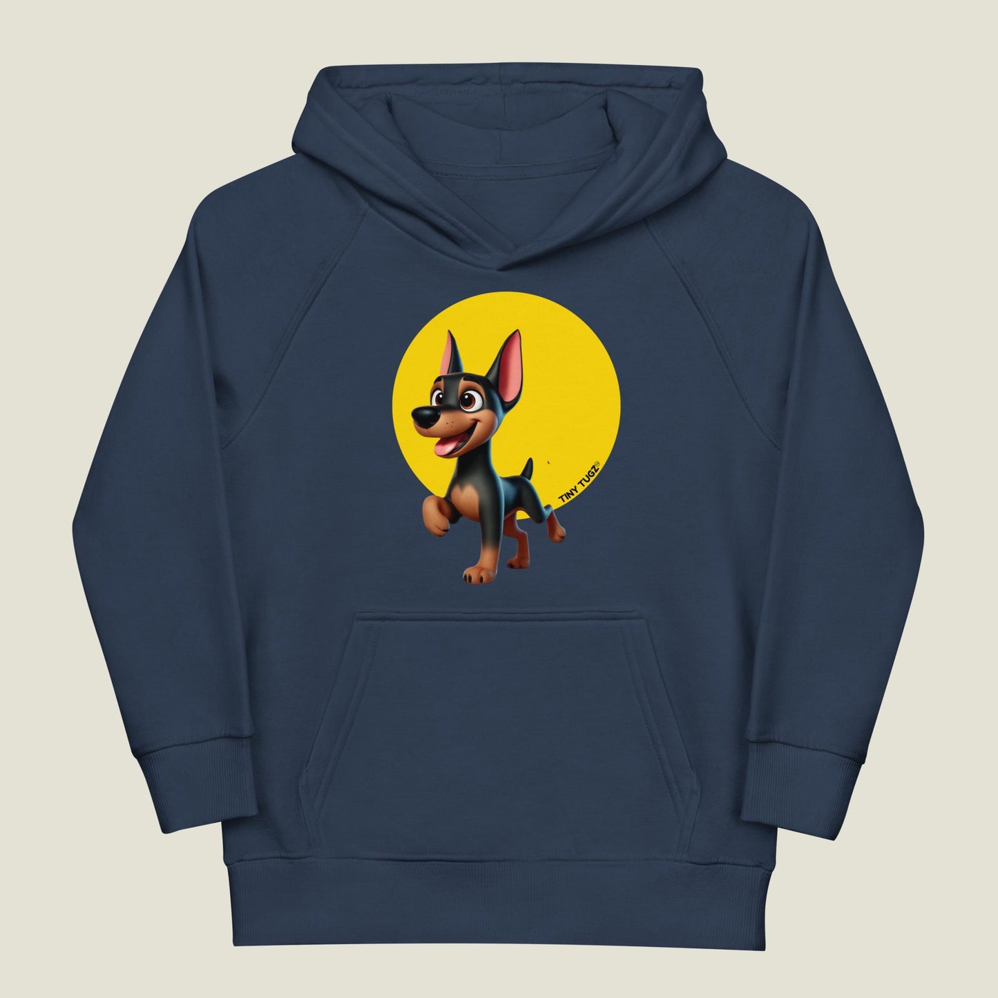 Fearless-Spirit Dobermann Kids Organic Cotton Hoodie