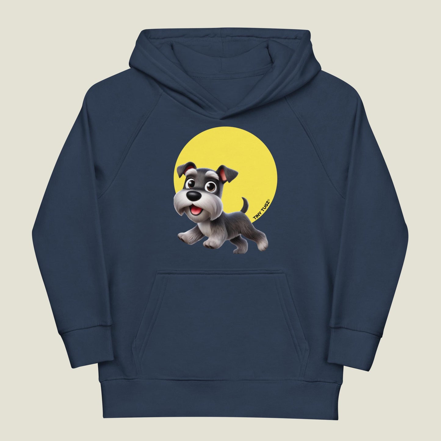 Big-Personality Miniature Schnauzer Kids Organic Cotton hoodie