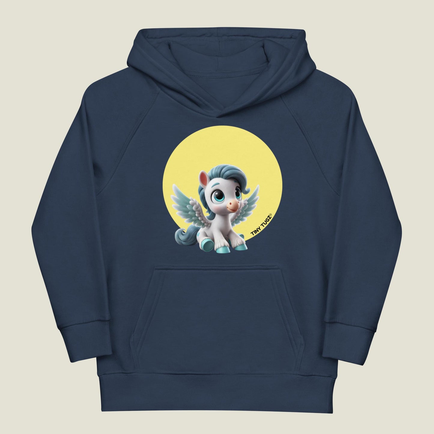 Winged-Wonder Pegasus Kids Organic Cotton Hoodie