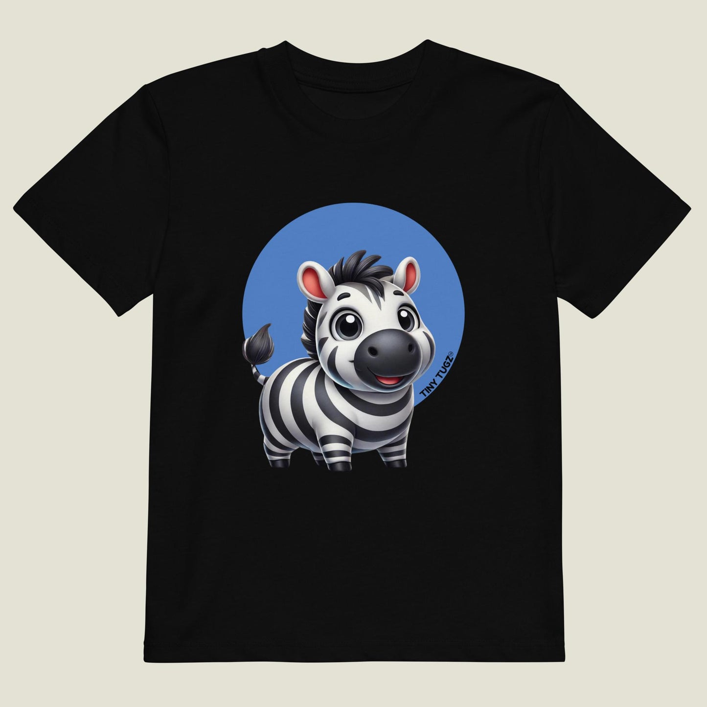 Bold-Stripes Zebra Kids Organic Cotton T-shirt