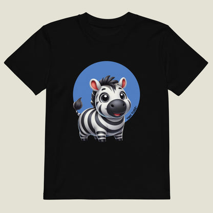 Bold-Stripes Zebra Kids Organic Cotton T-shirt