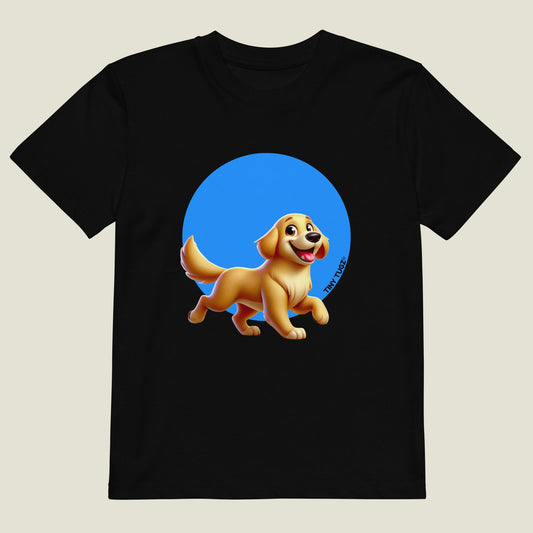 Friendly-Fur Golden Retriever Organic Cotton T-shirt