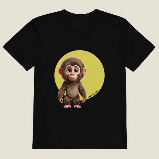 Bold-and-Wild Baboon Organic Cotton T-shirt