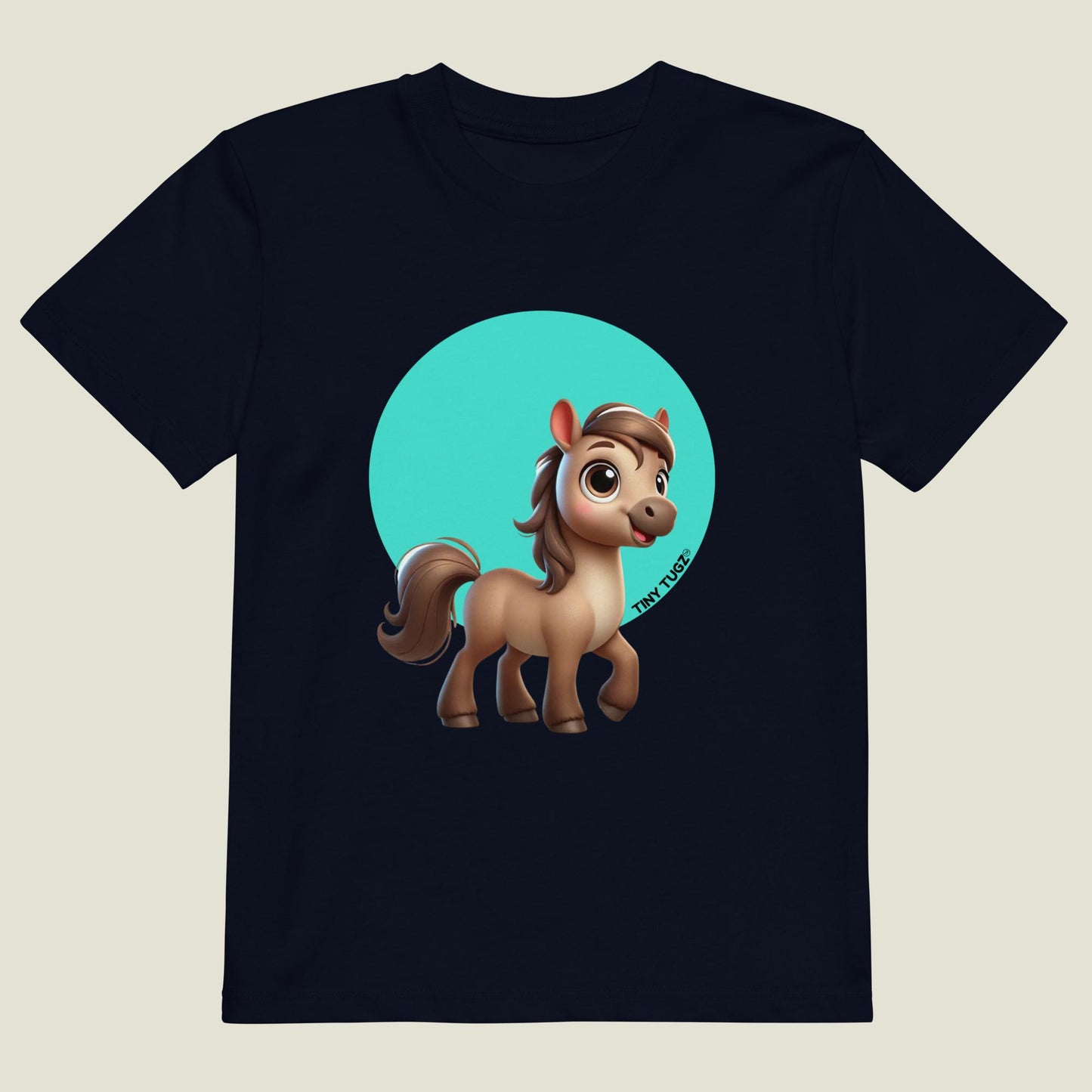 Gallop-Ready Horse Kids Organic Cotton T-shirt