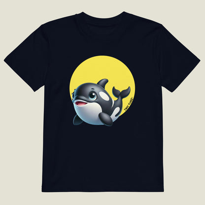 Ocean-Wild Killer Whale Organic Cotton T-shirt