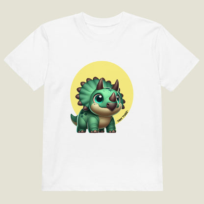 Triple-Horn Triceratops Kids Organic Cotton T-shirt