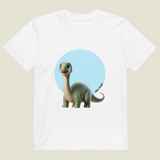 Sky-High Brachiosaurus Kids Organic Cotton T-shirt