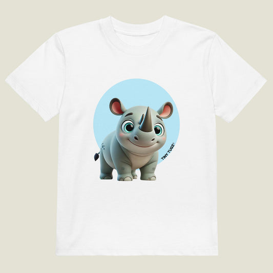 Rock-Solid Rhino Kids Organic Cotton T-shirt