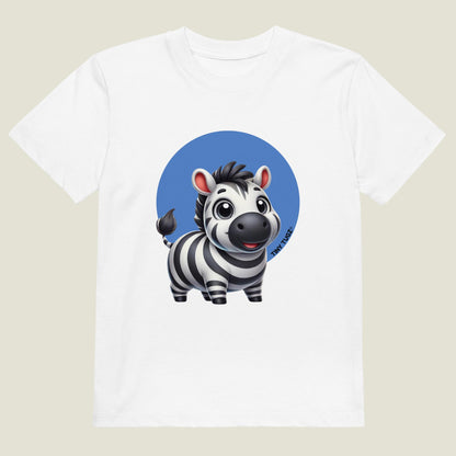 Bold-Stripes Zebra Kids Organic Cotton T-shirt