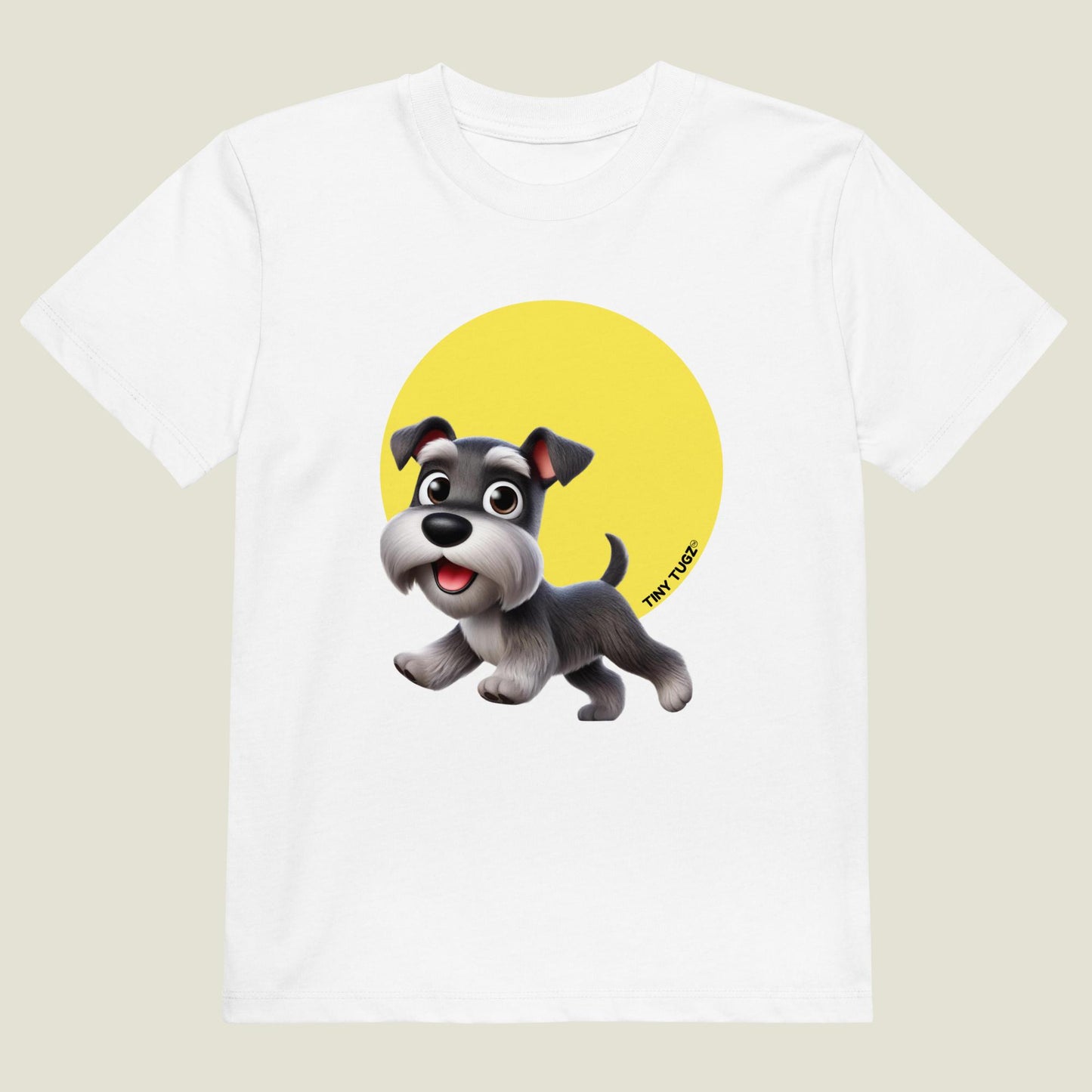 Big-Personality Miniature Schnauzer Organic Cotton T-shirt