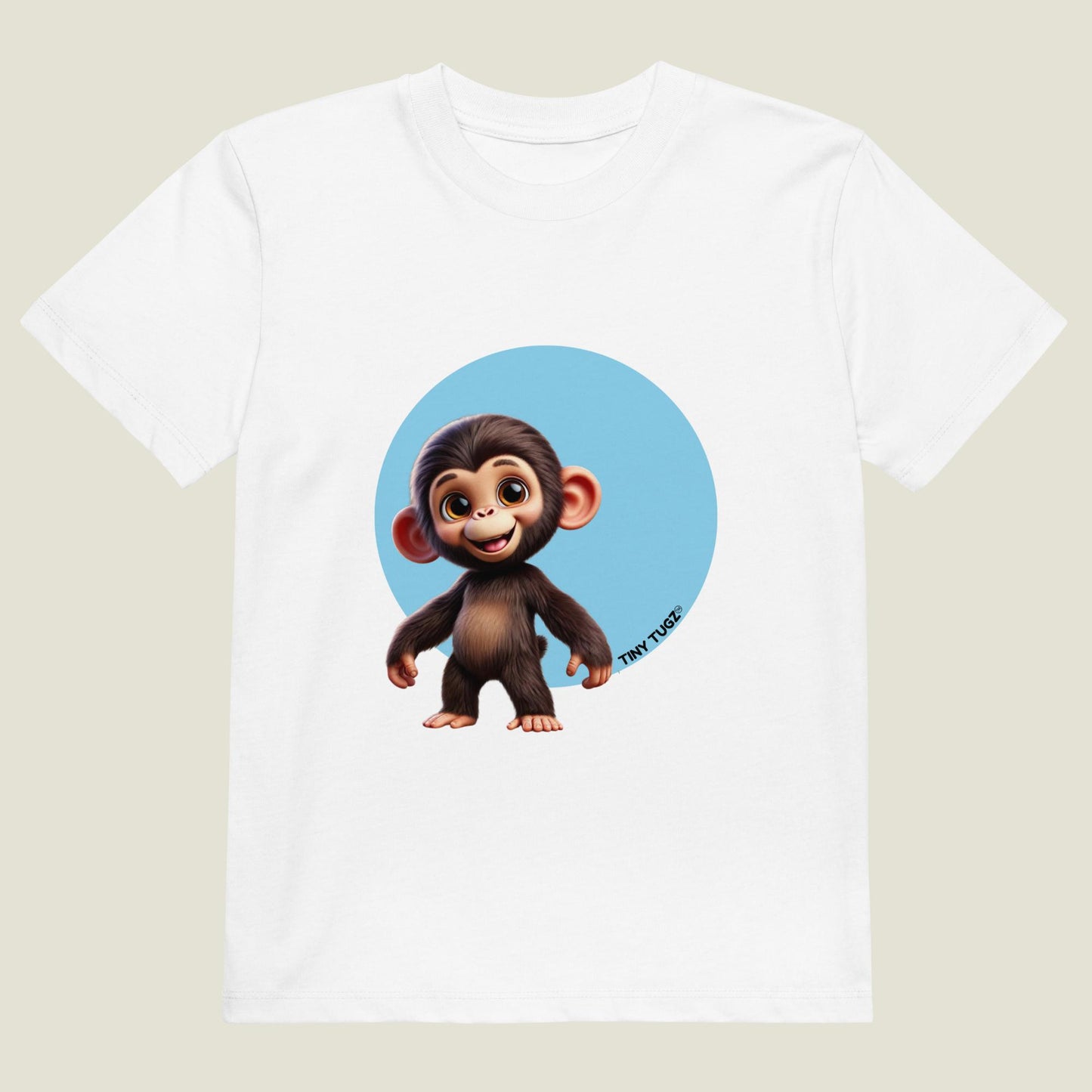 Tree-Swinging Chimpanzee Organic Cotton T-shirt